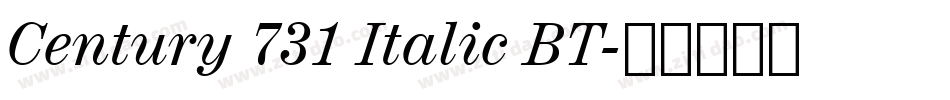 Century 731 Italic BT字体转换